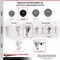 Service Caster 3.5 Inch SS Hard Rubber 12mm Threaded Stem Caster Set Total Lock Brake SCC SCC-SSTSTTL20S3514-HRS-M1215-4 - alternate 5